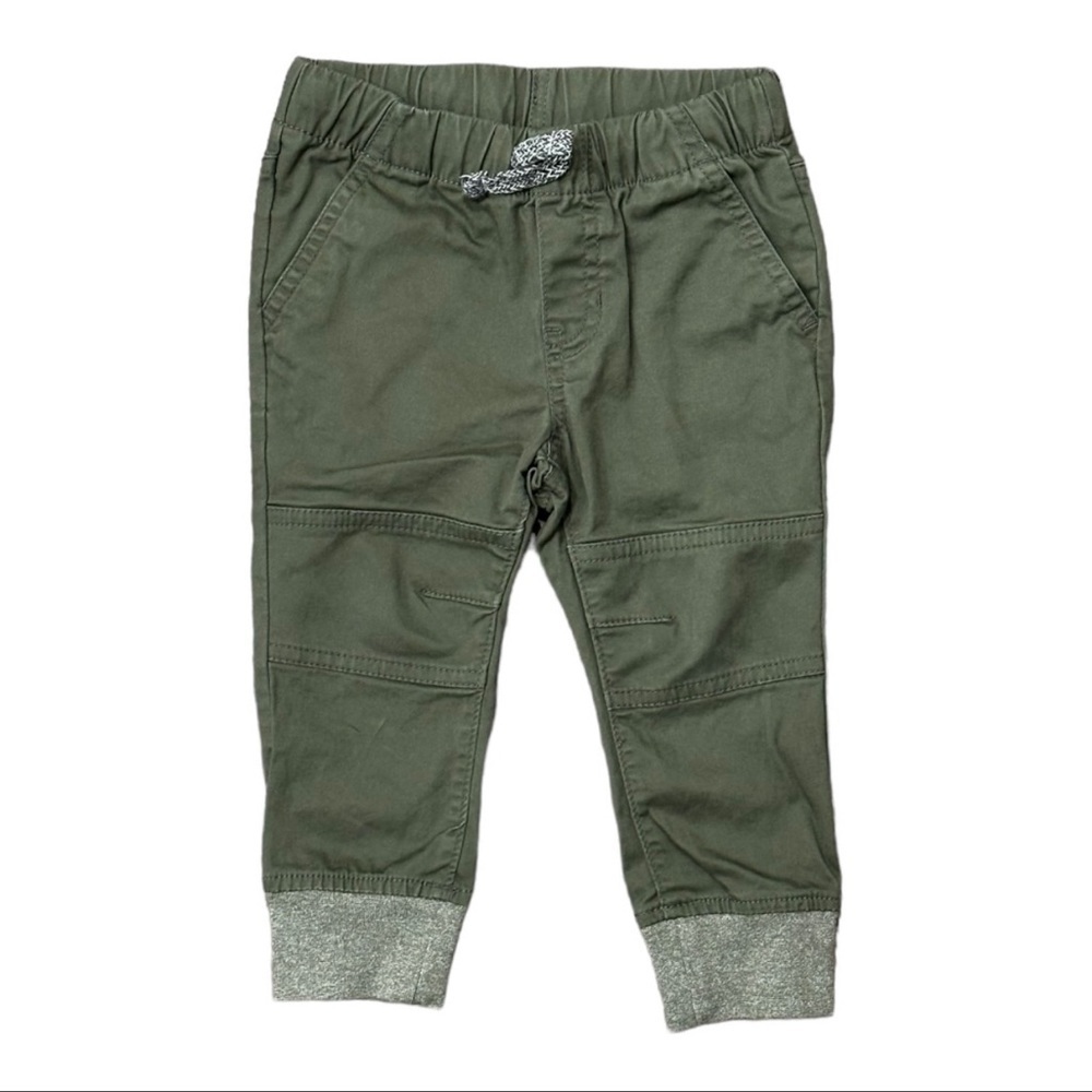Cat & Jack Army Green Joggers, 18 MO